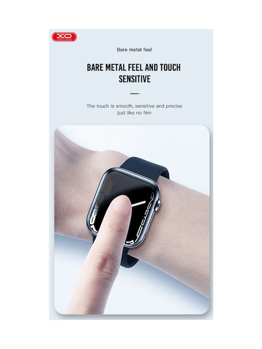 XO Fp1 Plastikhülle mit Glas in Schwarz Farbe für Apple Watch 40mm