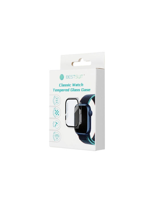 Bestsuit Plastic Case with Glass in Transparent color for Apple Watch 10 42mm