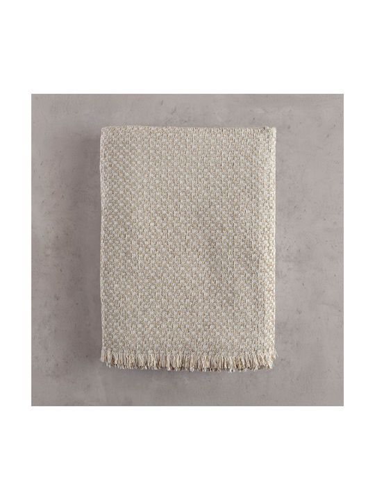 Rythmos Dekorativer Kissenbezug Editor aus 100% Baumwolle Gold 40x40cm