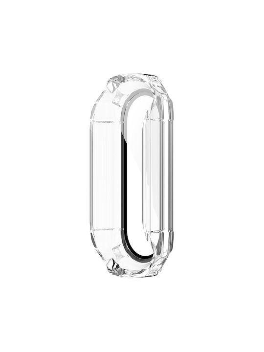 Techsuit Defense360 Pro Plastic Case with Glass in Transparent color for Mi Band 7