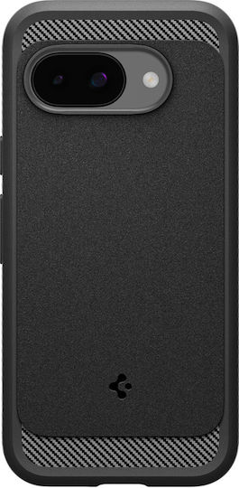 Spigen Rugged Armor (MagFit) Umschlag Rückseite Silikon 2mm Schwarz (Google Pixel 9a)