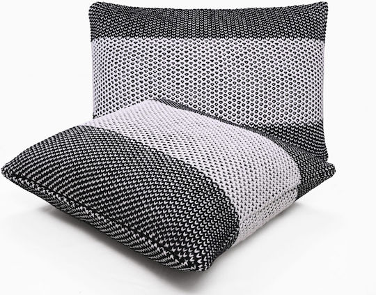 Liolios Home Μαξιλάρι Honey Bee Black/White 40x60εκ.