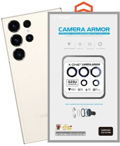 X-One Protecție Cameră Tempered Glass Transparent pentru Samsung Galaxy S25