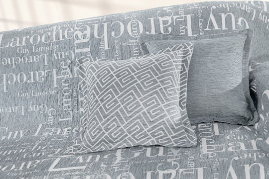 Guy Laroche Decorative Pillow Case Stamp Silver 50x50 cm Guy Laroche Decorative Pillow Case Stamp Silver 50x50 cm