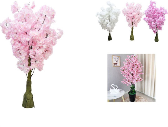 Artificial Decorative Cherry Branch Fuchsia My Home Luxury