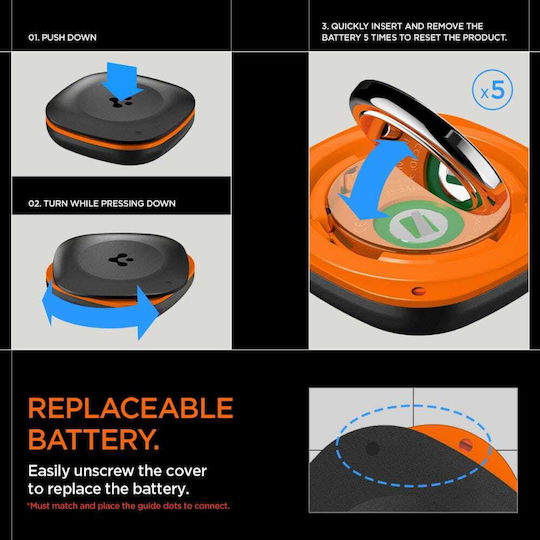 Spigen TagMe Apple Find My Μαύρο