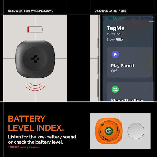 Spigen TagMe Apple Find My Μαύρο