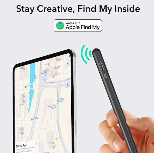 ESR Geo Digital Touch Stylus with Palm Rejection for iPad in Black color
