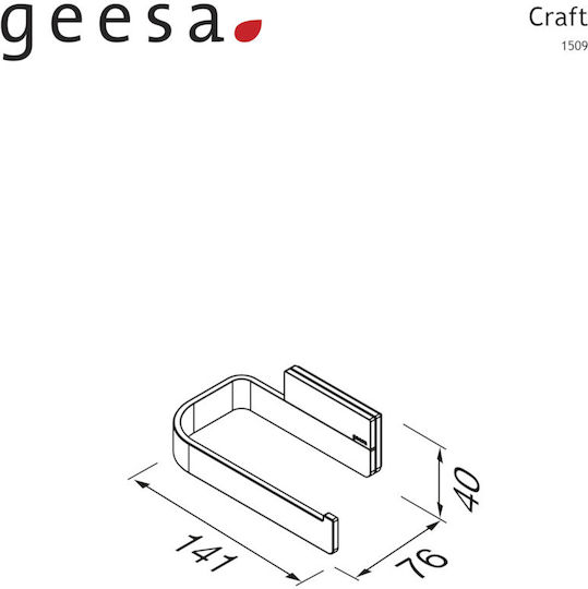 Geesa Χαρτοθήκη Ασημί