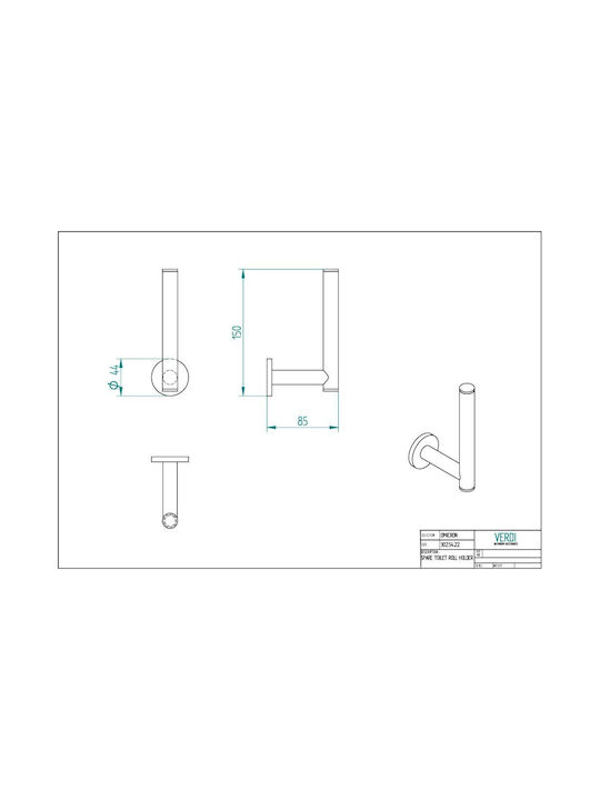 Verdi Omicron Paper Holder Green