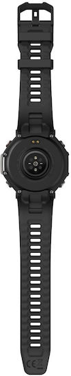 Amazfit T-Rex 3 Stainless Steel 48mm Αδιάβροχο Smartwatch με Παλμογράφο (Onyx)