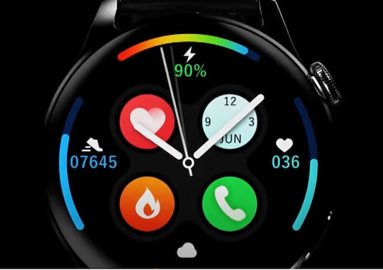 Alfa Care Kepler S25 Aluminium Smartwatch with Heart Rate Monitor (Black)