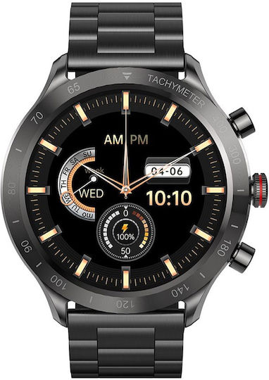 Riversong Motive 9 Max Stainless Steel Smartwatch with Heart Rate Monitor (Gray)
