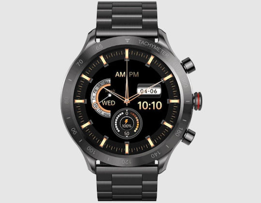 Riversong Motive 9 Max Stainless Steel Smartwatch with Heart Rate Monitor (Gray)