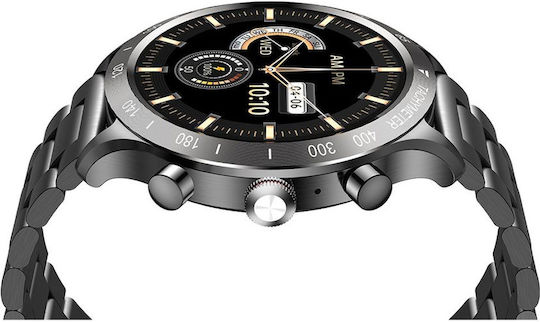 Riversong Motive 9 Max Stainless Steel Smartwatch with Heart Rate Monitor (Gray)
