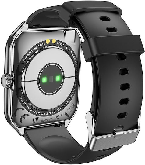 Hoco Y28 Smartwatch with Heart Rate Monitor (Black)