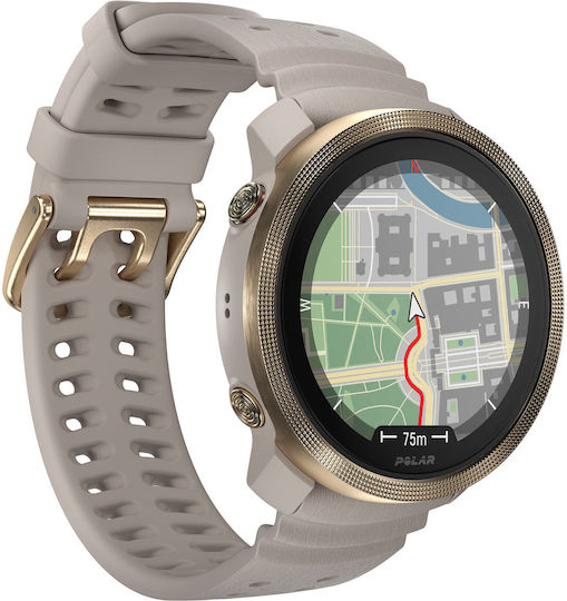 Polar Vantage M3 45мм Водоустойчив Смартчасовник с Пулсомер (Greige Sand)