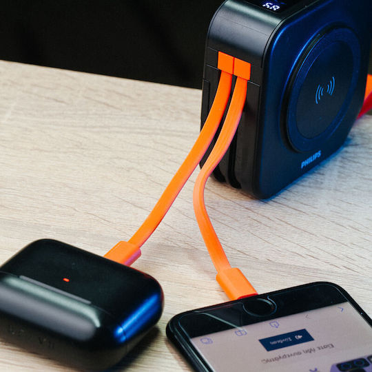 Philips Power Bank 10000mAh with USB-A Port and USB-C Port Black