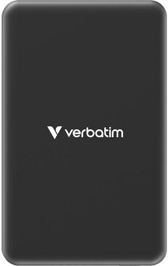 Verbatim Charge 'n' Go MagSafe Power Bank 5000mAh 20W mit USB-C Ausgangsanschlusses Grau