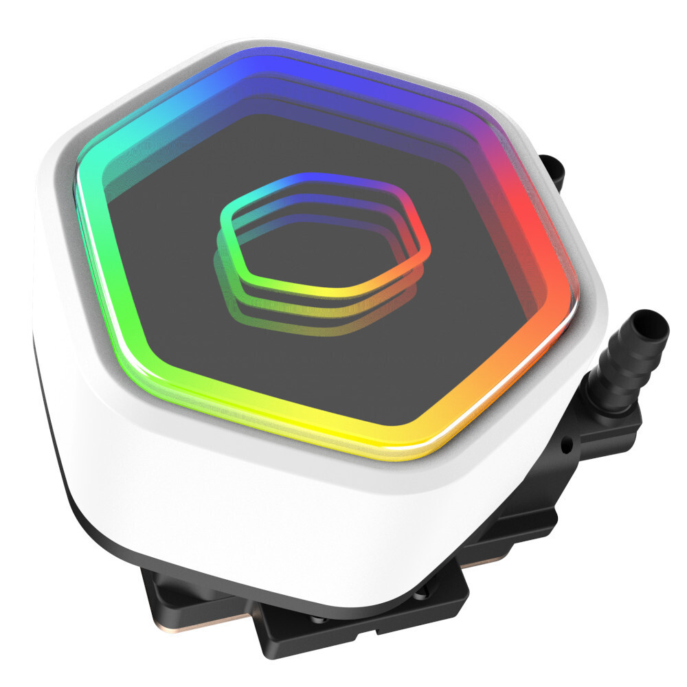 CoolerMaster MasterLiquid 240 Core II Υδρόψυξη Επεξεργαστή Διπλού Ανεμιστήρα 120mm για Socket 1700/1200/115x με ARGB Φωτισμό Λευκή