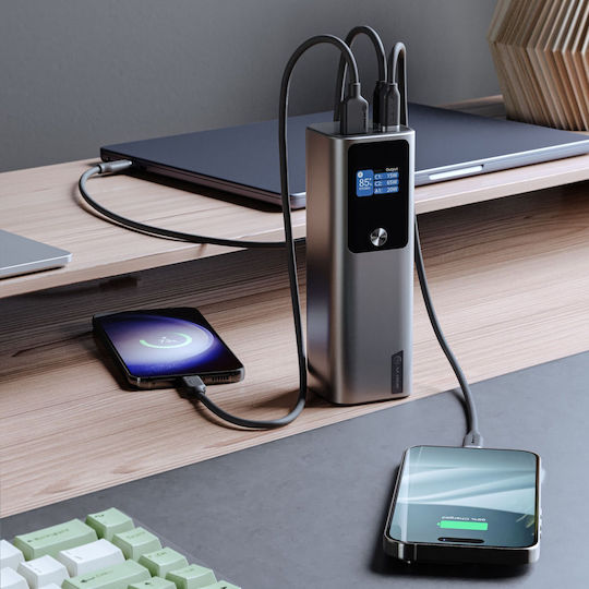 Alogic Ark Power Bank 27000mAh 140W with USB-A Port and 2 USB-C Ports Silver