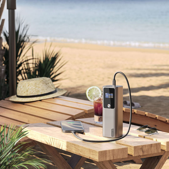 Alogic Ark Power Bank 27000mAh 140W with USB-A Port and 2 USB-C Ports Silver
