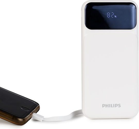 Philips DLP1922 Power Bank 10000mAh с USB-A порт и USB-C порт Бял