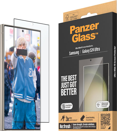 PanzerGlass Ultra-wide Fit Tempered Glass (Galaxy S24 Ultra)