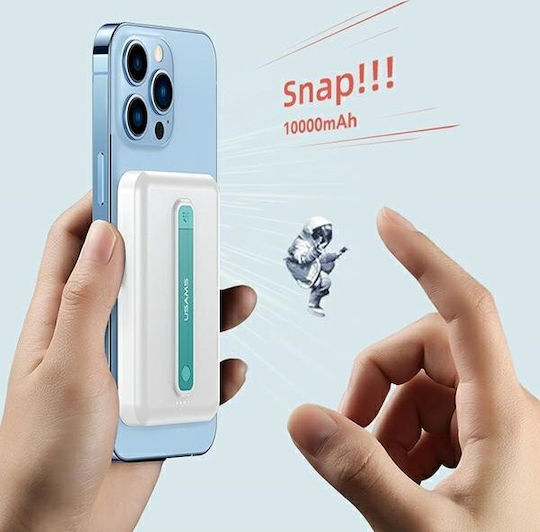 Usams PB64 Power Bank 10000mAh 20W με Θύρα USB-A και Θύρα USB-C Power Delivery / Quick Charge 3.0 Μαύρο