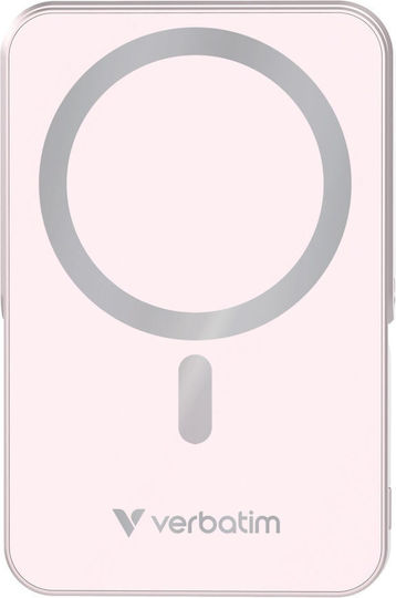 Verbatim Charge ‘n’ Go MagSafe Power Bank 10000mAh 15W με Θύρα USB-C Ροζ