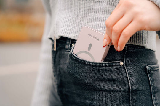 Verbatim Charge ‘n’ Go MagSafe Power Bank 10000mAh 15W με Θύρα USB-C Ροζ