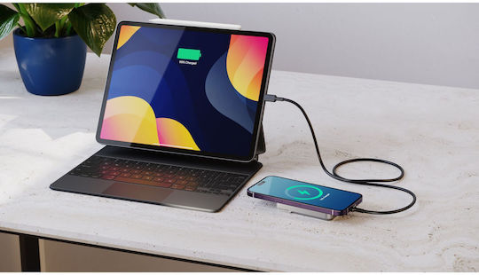 Alogic Matrix Universal MagSafe Power Bank 5000mAh με Θύρα USB-C Λευκό