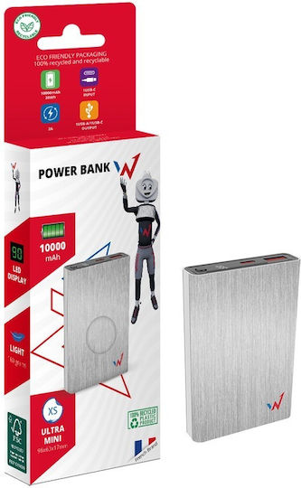Wonder WX10M Power Bank 10000mAh mit USB-A Anschluss und USB-C Anschluss Gray