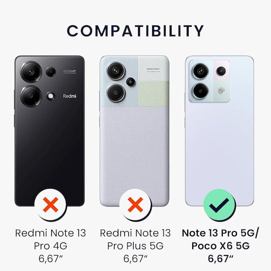 KWmobile Back Cover Σιλικόνης Ροζ (Redmi Note 13 Pro 5G / Poco X6)