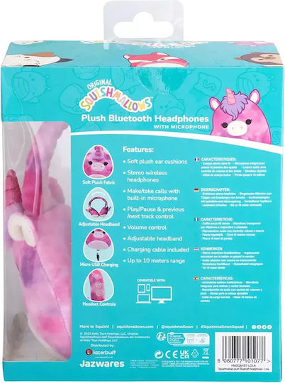 Jazwares Lola the Unicorn Fără fir / Cu fir Pentru copii Over Ear Căști cu 6 ore de Funcționare Roz