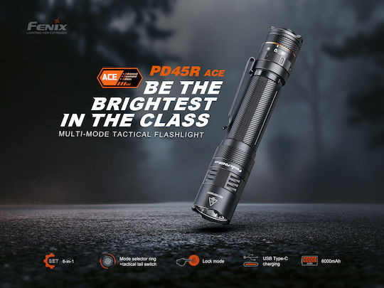 Fenix Επαναφορτιζόμενος Φακός Κεφαλής LED IP68 με Μέγιστη Φωτεινότητα 3200lm