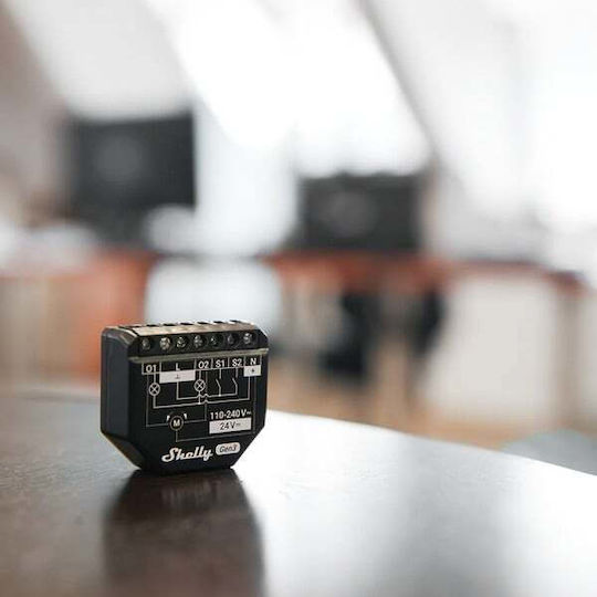 Shelly Smart Switch 2 Καναλιών Wi-Fi, Bluetooth & RF 16A 2τμχ