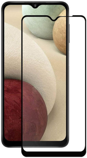 Galaxy A12/m12 Full Glue Full Face Tempered Glass Black (Samsung Galaxy A12, Samsung Galaxy M12)