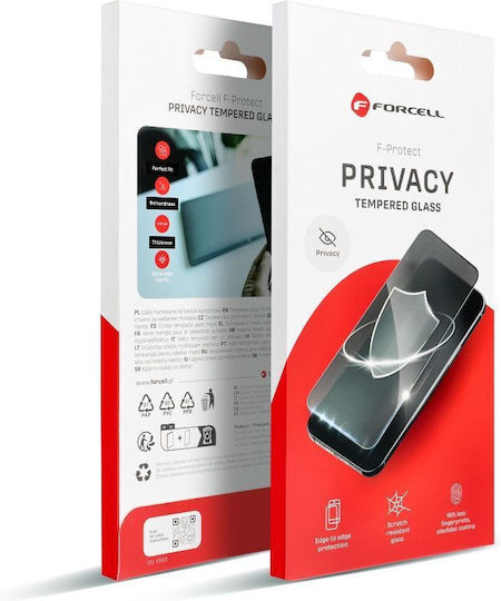 Forcell Privacy Tempered Glass Black (iPhone 15 Plus / 16 Plus)