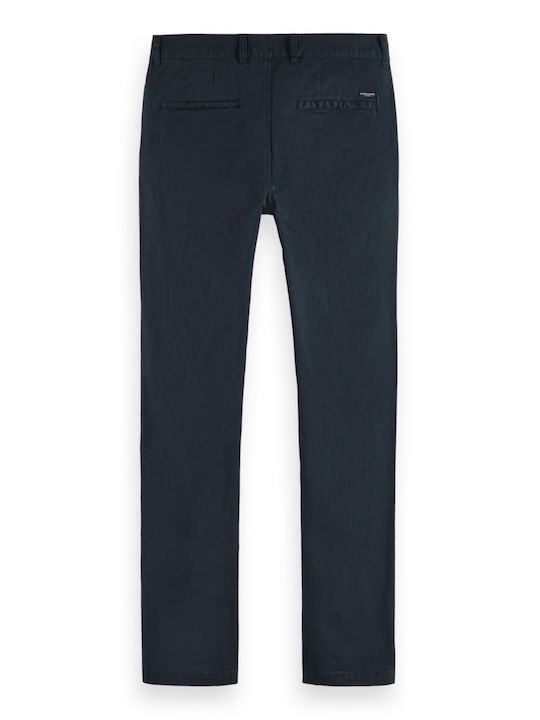 Mott Hose Chino Elastisch Blau