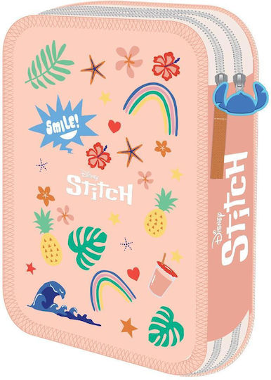 Diakakis Pencil Case Full with 2 Compartments Pink