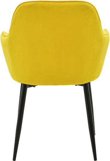 Noor Столички Трапезария плюшени Yellow Velvet 1бр 58x58x86бр