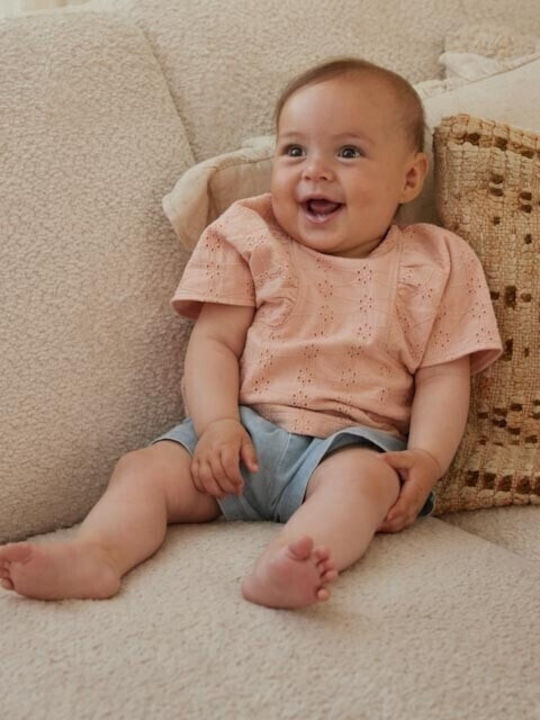 Kids' Shirt Short Sleeve Coral Pink