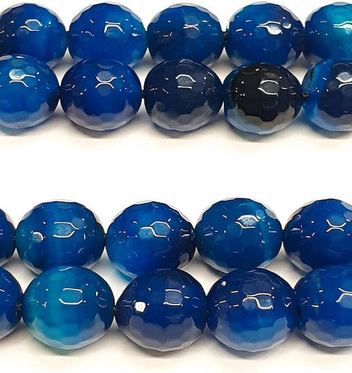 Roloi Komboloi Agate Worry Beads Blue 30cm