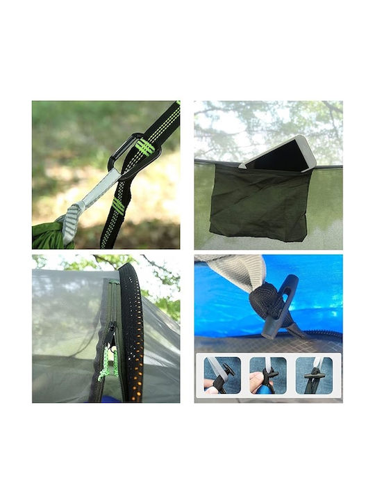 Kepeak Parachute Double Hammock Green 260x140cm
