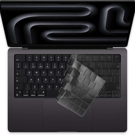 Techsuit Premium Puretypex Kc1 Keyboard Cover Ultra-Thin MacBook Pro 14 2024-2021 Air 13/15 2022-2025 Transparent