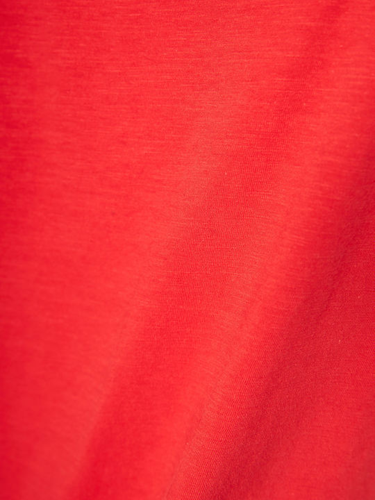 Women's Athletic Blouse Sleeveless Red