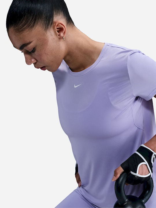 One Classic Damen Sport T-Shirt Dri-Fit Flieder
