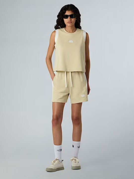 Women's Athletic Crop Top Sleeveless Gravel