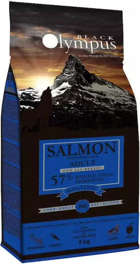 Black Olympus Salmon 12kg Ξηρά Τροφή με Λίγα Σιτηρά για Ενήλικους Σκύλους με Σολομό